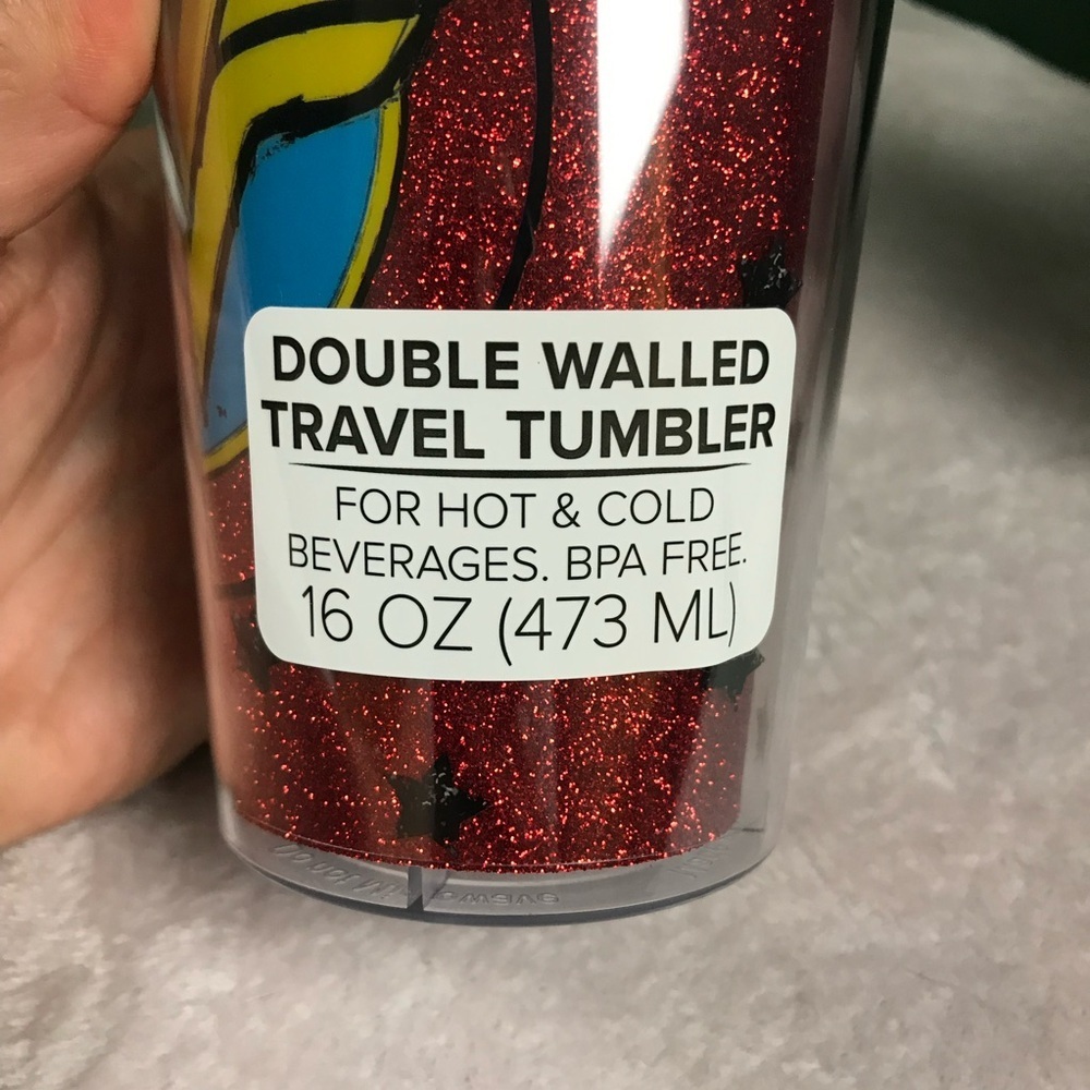 DC COMICS Wonder Woman Plastic Double Walled Tumbler With Lid 16 Oz 473 Ml New - Picture 13 of 16